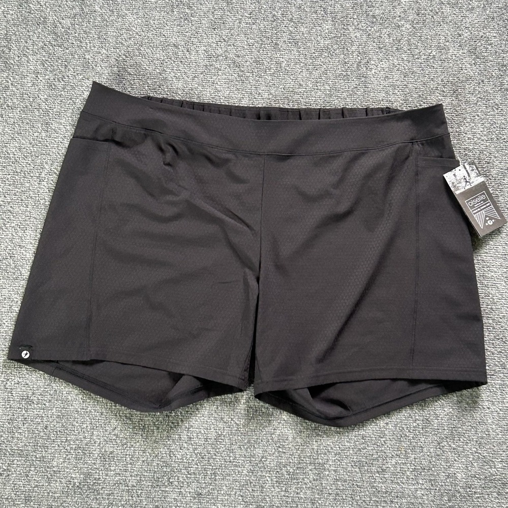 Oiselle Shorts Womens 16/18 Black Long Track Fan Running Athletic 4.5 Inseam